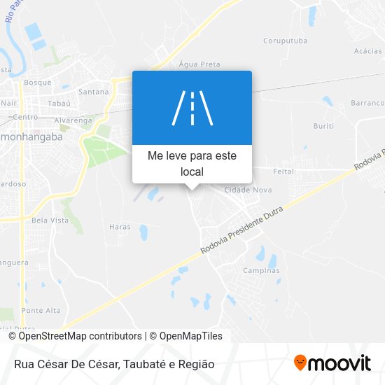 Rua César De César mapa