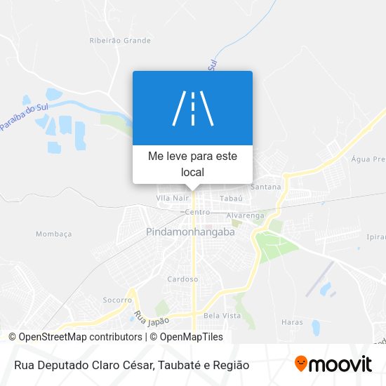 Rua Deputado Claro César mapa