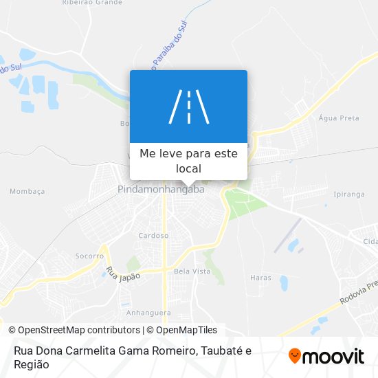 Rua Dona Carmelita Gama Romeiro mapa