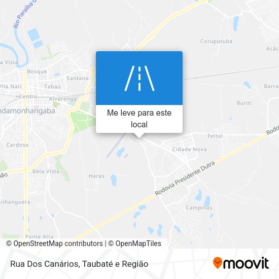 Rua Dos Canários mapa