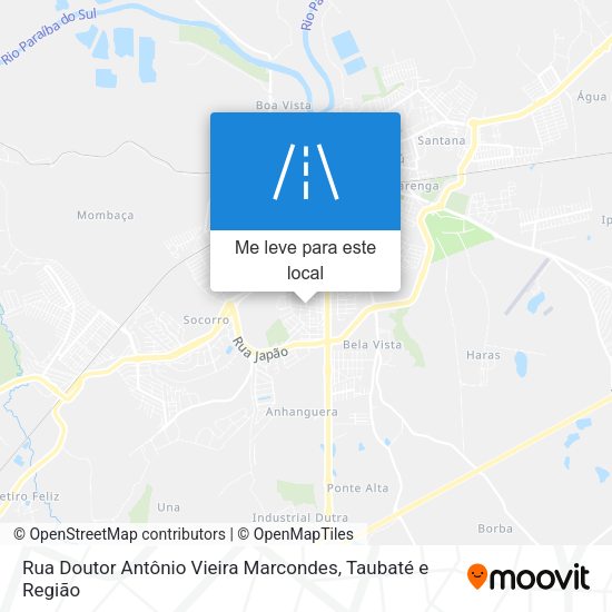 Rua Doutor Antônio Vieira Marcondes mapa