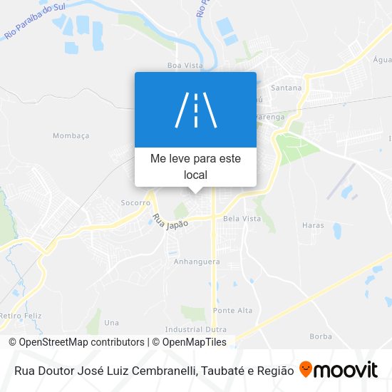 Rua Doutor José Luiz Cembranelli mapa