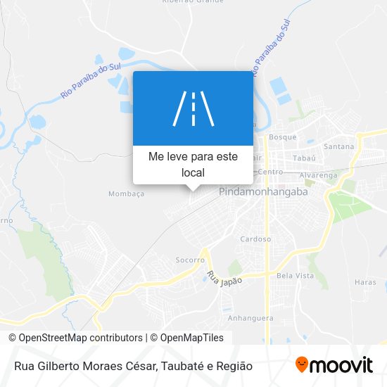 Rua Gilberto Moraes César mapa