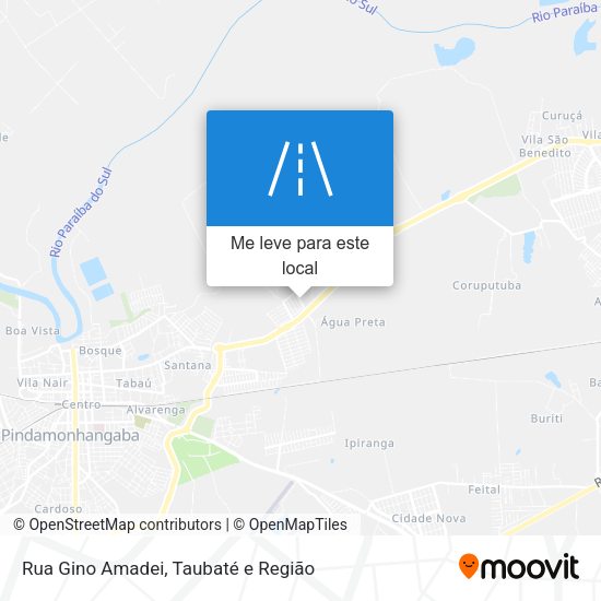 Rua Gino Amadei mapa