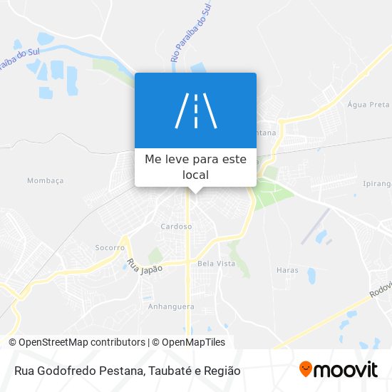 Rua Godofredo Pestana mapa