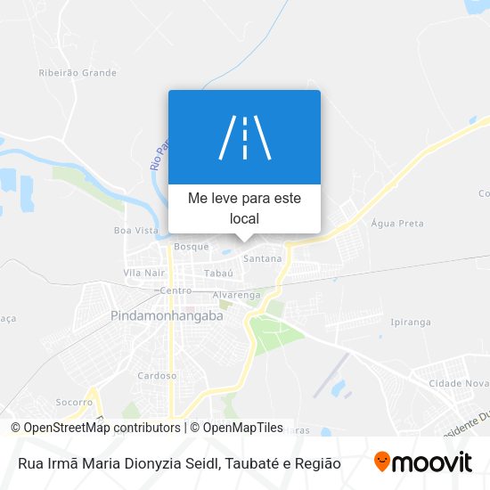 Rua Irmã Maria Dionyzia Seidl mapa