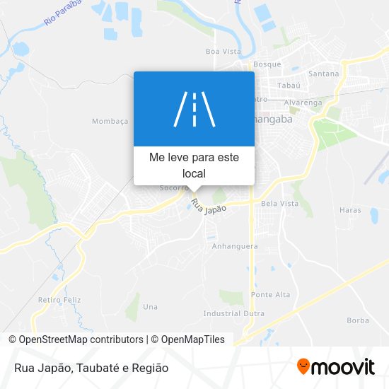 Rua Japão mapa
