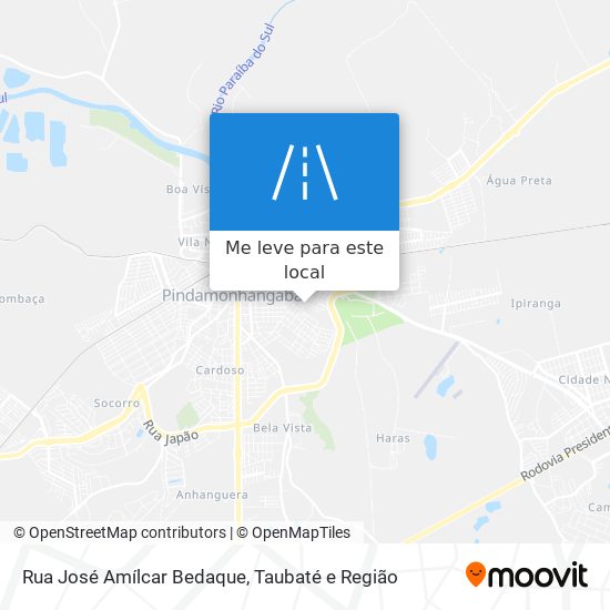 Rua José Amílcar Bedaque mapa