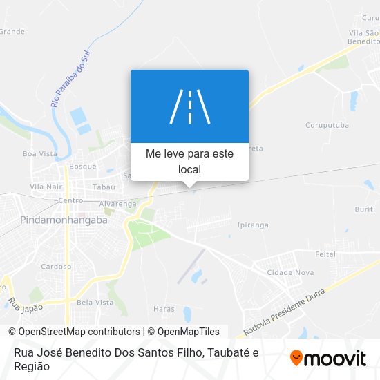 Rua José Benedito Dos Santos Filho mapa