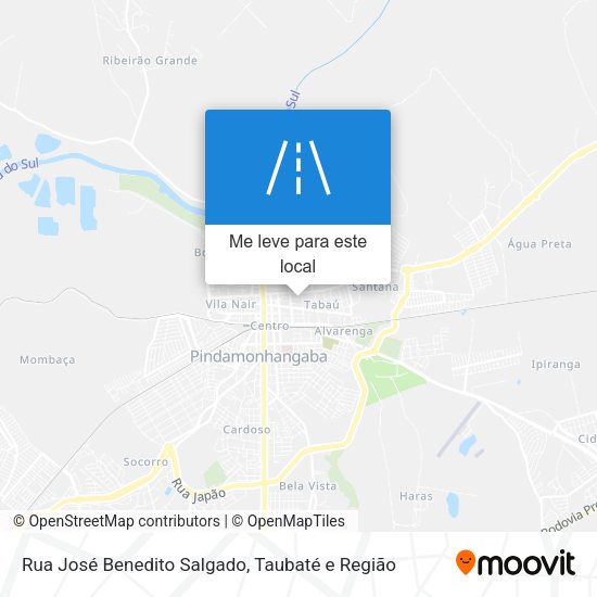Rua José Benedito Salgado mapa