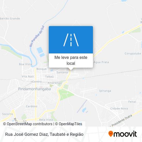 Rua José Gomez Diaz mapa