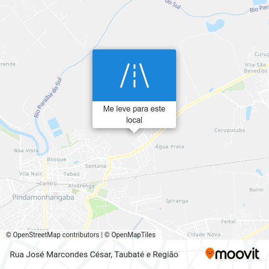 Rua José Marcondes César mapa