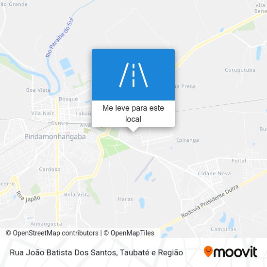 Rua João Batista Dos Santos mapa