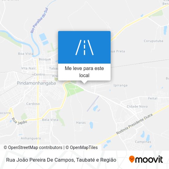 Rua João Pereira De Campos mapa