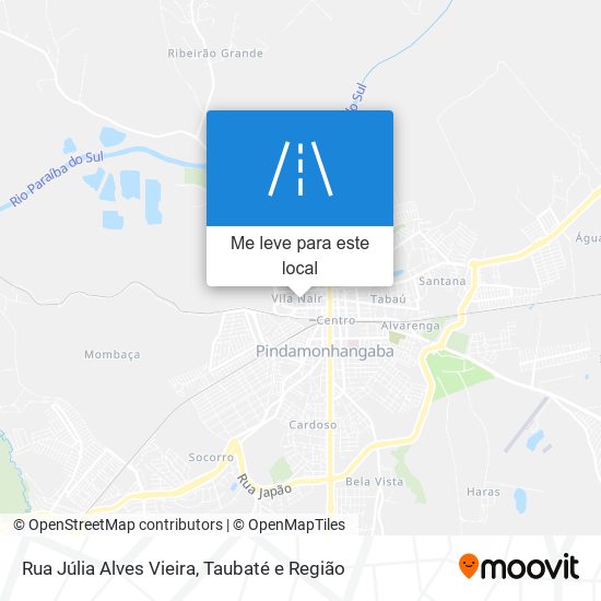 Rua Júlia Alves Vieira mapa