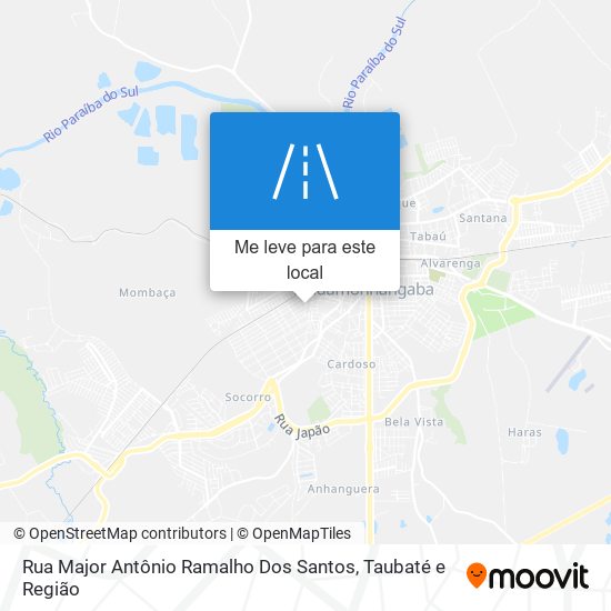 Rua Major Antônio Ramalho Dos Santos mapa