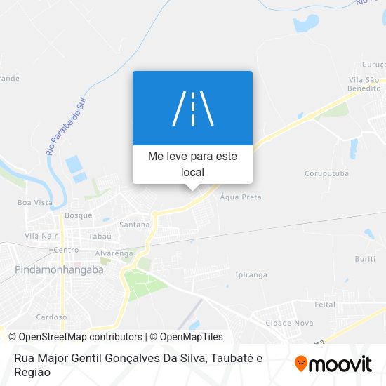Rua Major Gentil Gonçalves Da Silva mapa