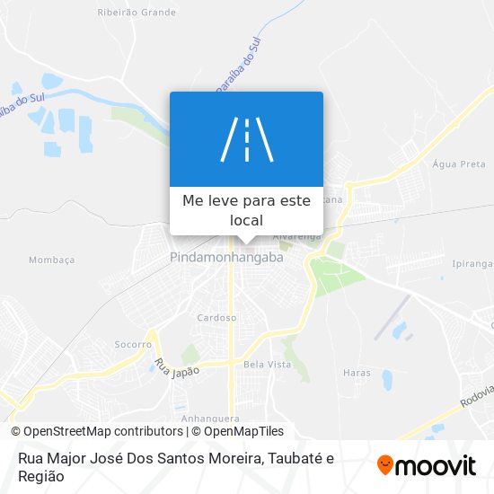 Rua Major José Dos Santos Moreira mapa