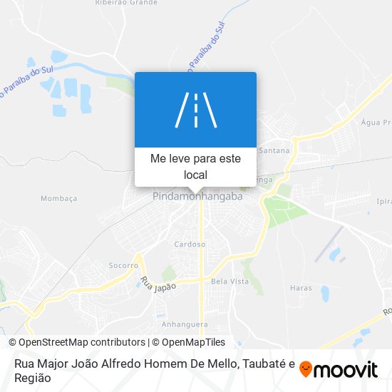 Rua Major João Alfredo Homem De Mello mapa