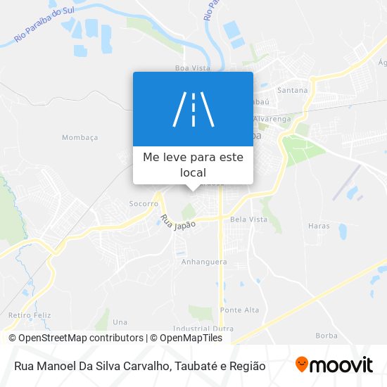 Rua Manoel Da Silva Carvalho mapa