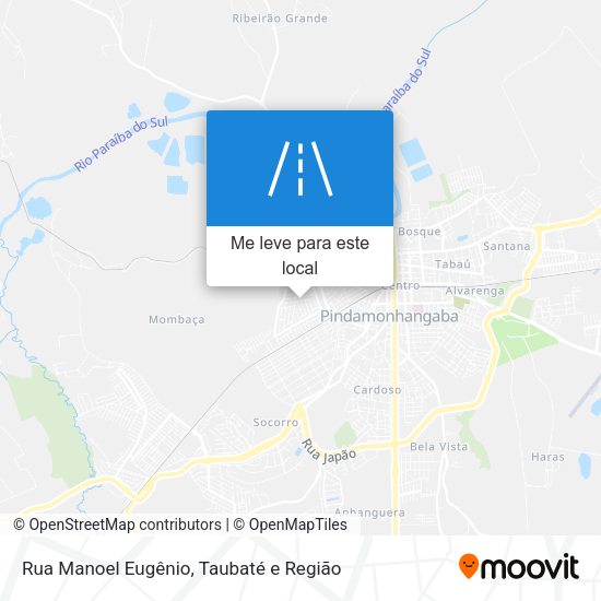 Rua Manoel Eugênio mapa