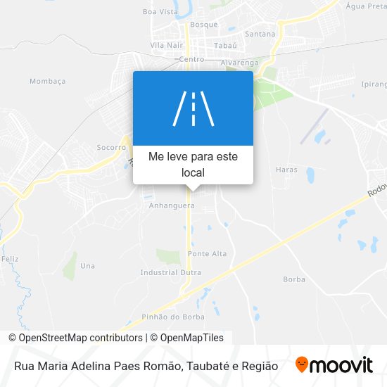 Rua Maria Adelina Paes Romão mapa