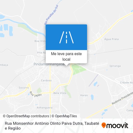 Rua Monsenhor Antônio Olinto Paiva Dutra mapa