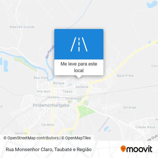 Rua Monsenhor Claro mapa