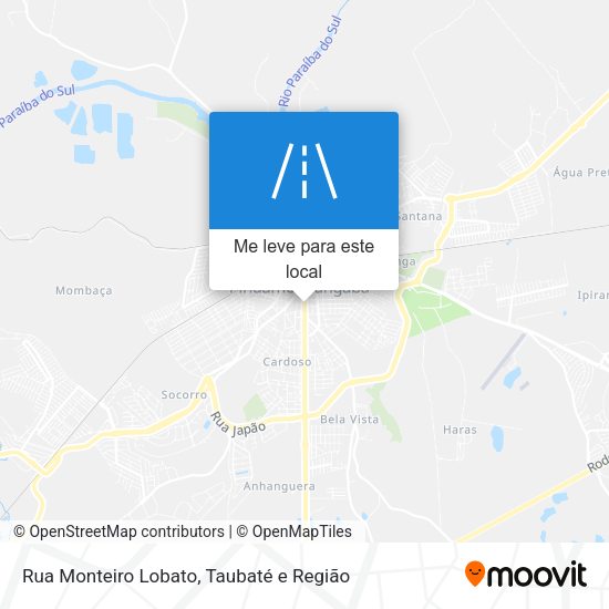 Rua Monteiro Lobato mapa