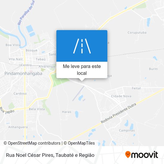 Rua Noel César Pires mapa