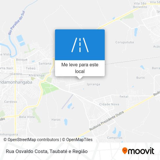 Rua Osvaldo Costa mapa