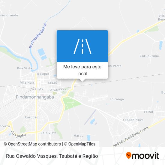 Rua Oswaldo Vasques mapa