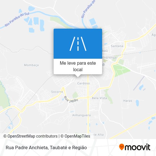 Rua Padre Anchieta mapa