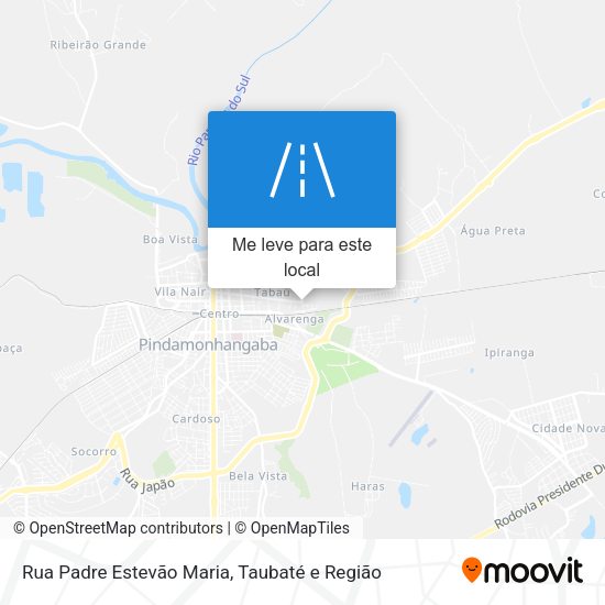 Rua Padre Estevão Maria mapa