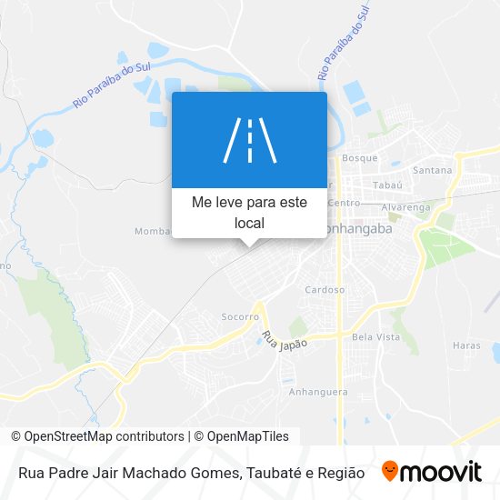 Rua Padre Jair Machado Gomes mapa