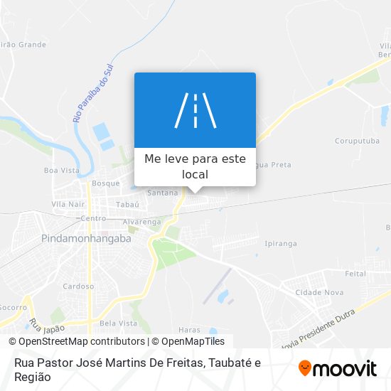 Rua Pastor José Martins De Freitas mapa