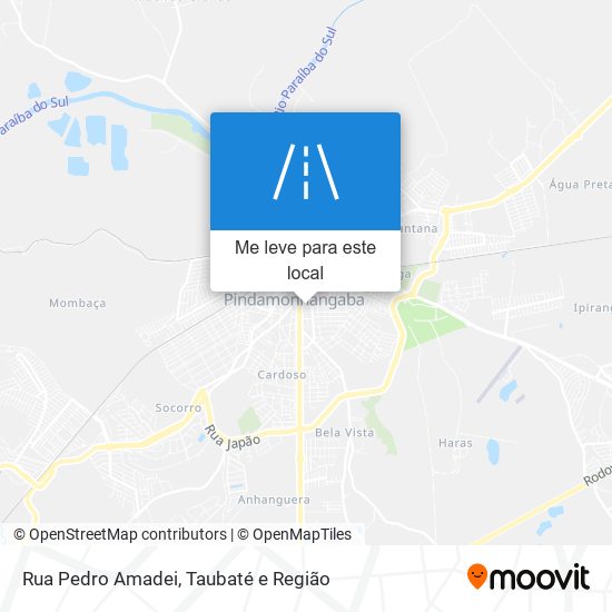 Rua Pedro Amadei mapa