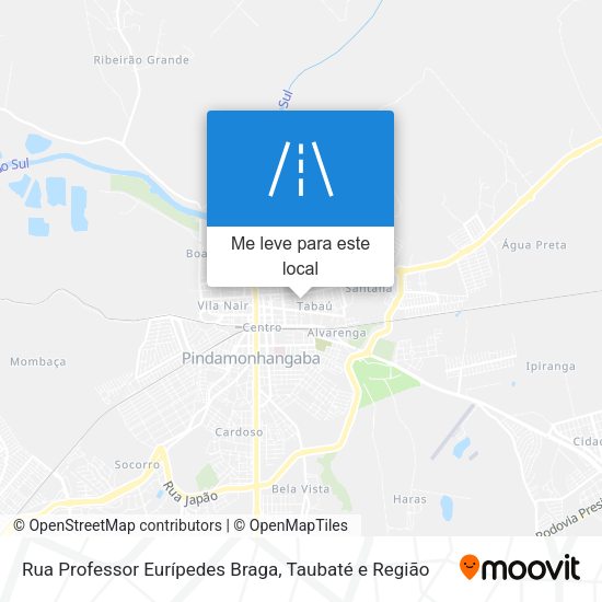 Rua Professor Eurípedes Braga mapa