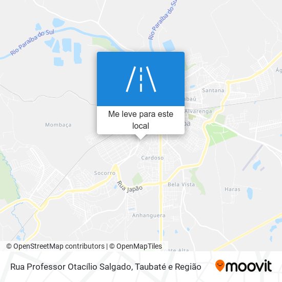 Rua Professor Otacílio Salgado mapa