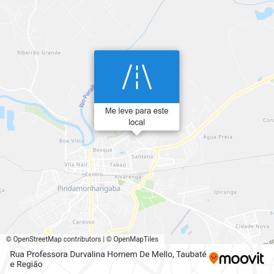 Rua Professora Durvalina Homem De Mello mapa