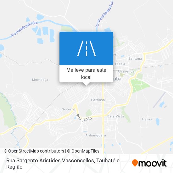 Rua Sargento Aristides Vasconcellos mapa