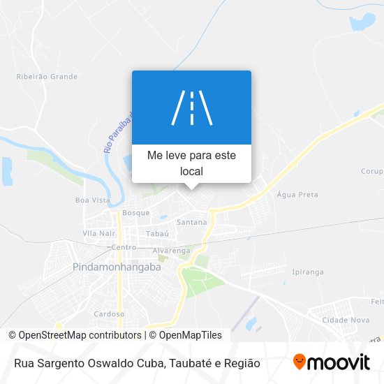 Rua Sargento Oswaldo Cuba mapa