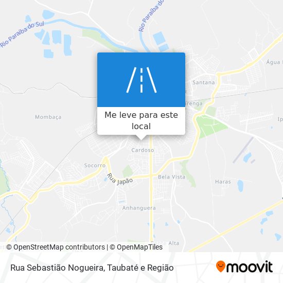 Rua Sebastião Nogueira mapa