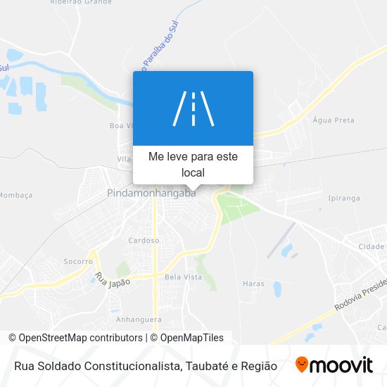 Rua Soldado Constitucionalista mapa