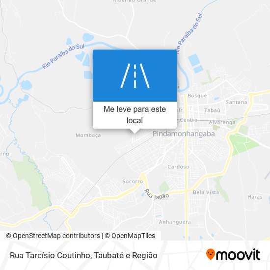 Rua Tarcísio Coutinho mapa