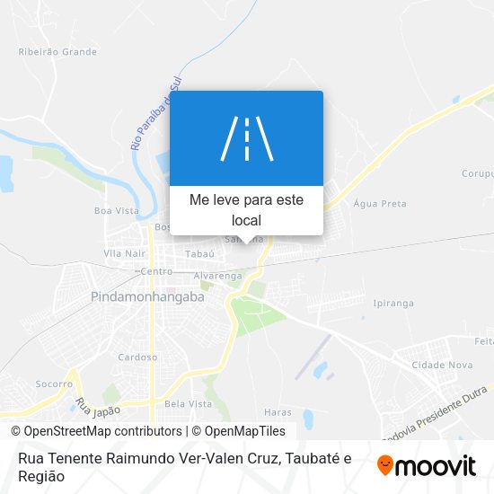 Rua Tenente Raimundo Ver-Valen Cruz mapa