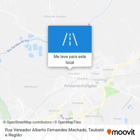 Rua Vereador Alberto Fernandes Machado mapa