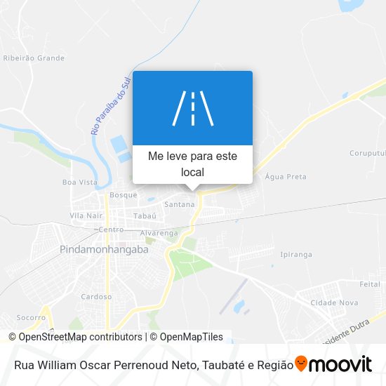 Rua William Oscar Perrenoud Neto mapa
