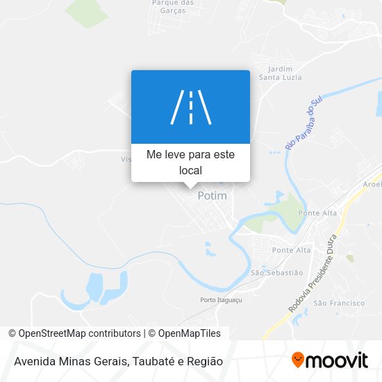 Avenida Minas Gerais mapa