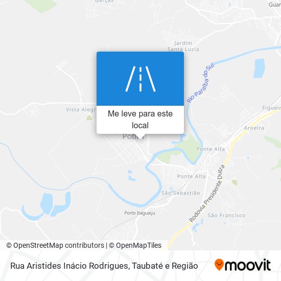 Rua Aristides Inácio Rodrigues mapa